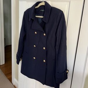 Ralph Lauren Coat, navy, size 12 Pea Coat